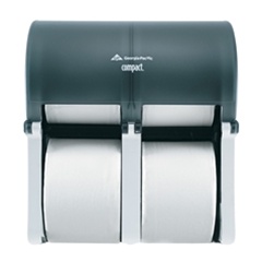 Bathroom Tissue / Toilet Tissue Dispenser Compact® Vertical Four Roll Coreless Tissue Dispenser (Translucent Smoke)