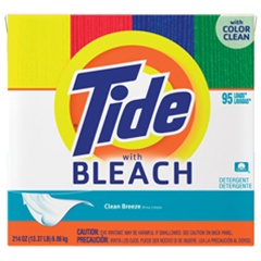 Laundry Detergent - Procter & Gamble Tide® Laundry Detergent Powder with Bleach - 2 Boxes per Case