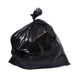 High Density Trash Bag, 43"x48", 22 Micron, Black, Extra Heavy Grade, 56 Gallon Capcity, 150/CS